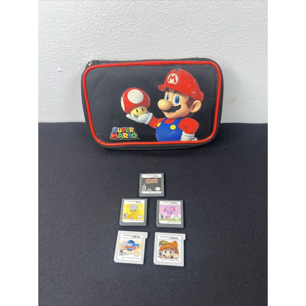 Lot Of 5 Games 3 Nintendo DS & 2 Nintendo 3DS GOOD Condition + Case